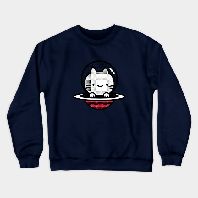 Space Kitty Crewneck Sweatshirt by Red Rov